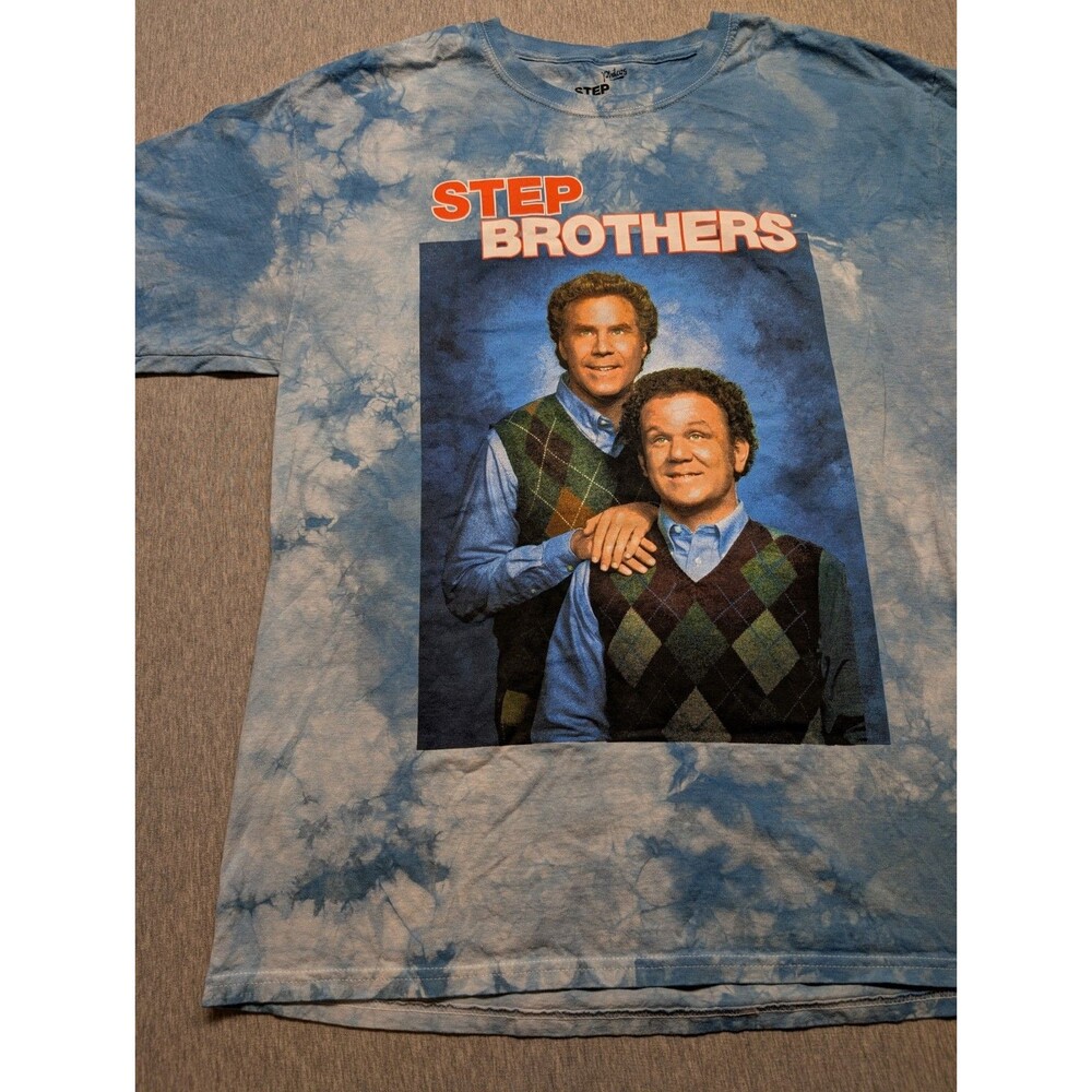 Philcos Step Brothers Blue Tie Dye Will Ferrell/John C Reilly Shirt Medium - Picture 2 of 11
